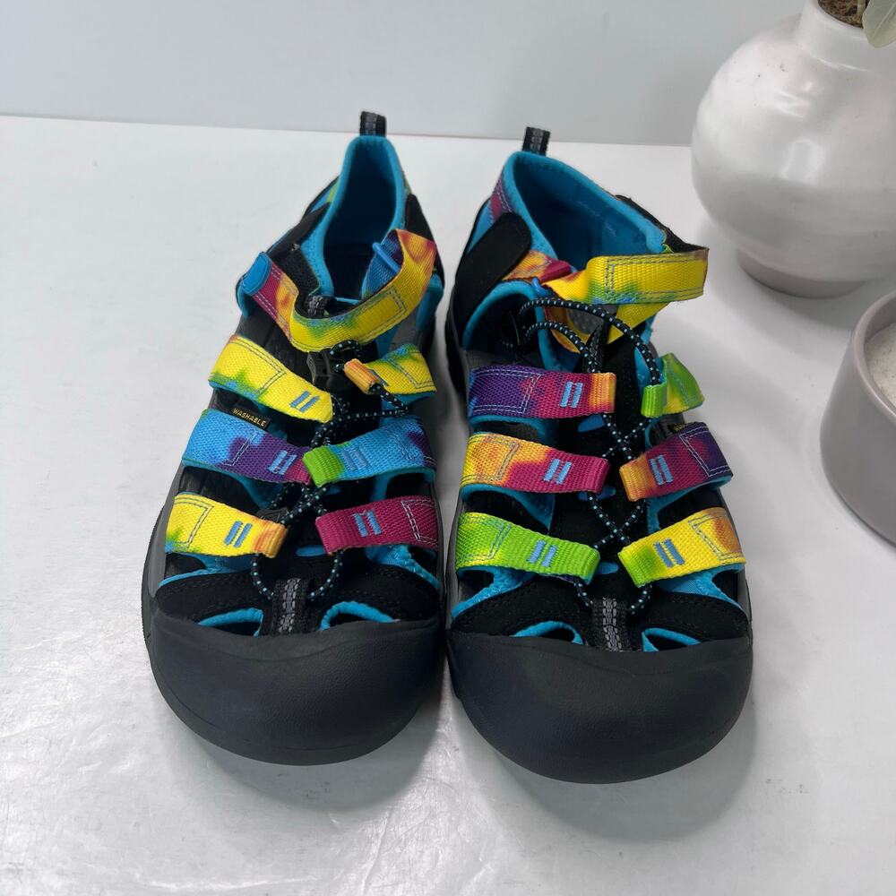 Keen Newport H2 Outdoor Hiking Water Sandals Black Multi Big Kids 7 NWOB
